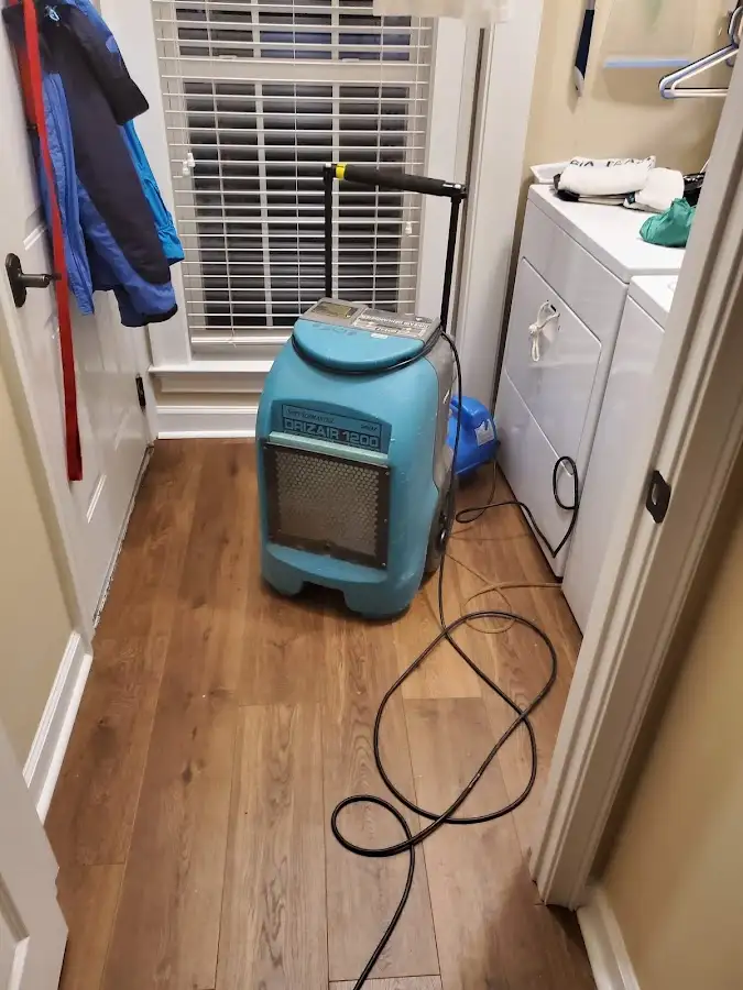 Commercial dehumidifier deployed for Flood Damage Cleanup in Oscoda